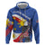 Personalized Filipino-American Hoodie Philippines Coat Of Arms with Bald Eagle