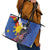 Personalized Filipino-American Leather Tote Bag Philippines Coat Of Arms with Bald Eagle