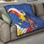 Personalized Filipino-American Quilt Philippines Coat Of Arms with Bald Eagle