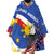 Personalized Filipino-American Wearable Blanket Hoodie Philippines Coat Of Arms with Bald Eagle