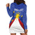 Personalized Pilipinas Eight-Rayed Sun Hoodie Dress Philippines Map With Polynesian Style