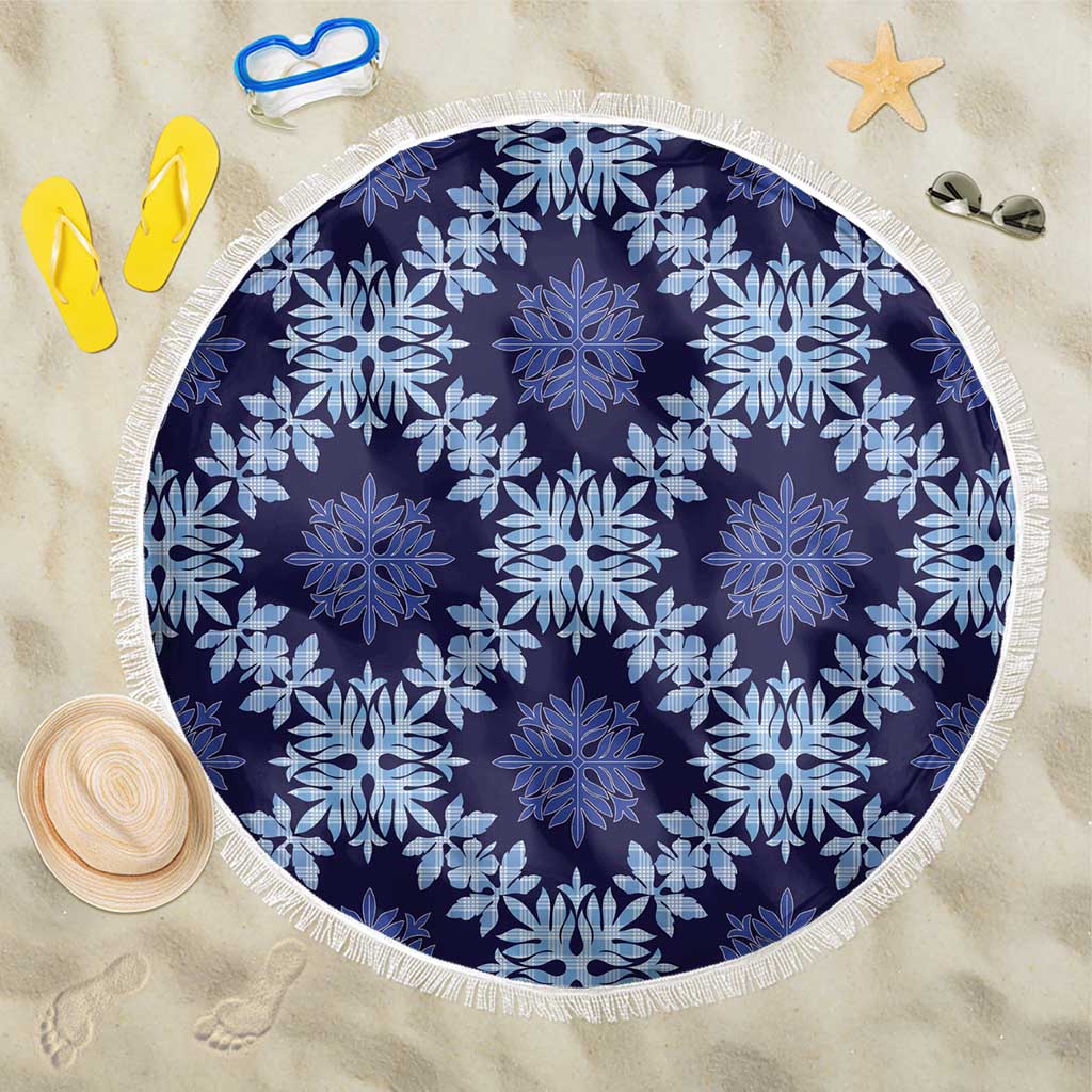 Palaka Hawaiian Quilt Seamless Pattern Beach Blanket - Polynesian Pride