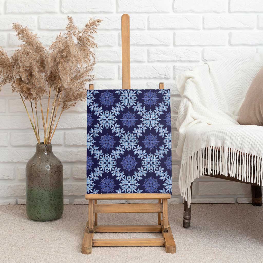 Palaka Hawaiian Quilt Seamless Pattern Canvas Wall Art - Polynesian Pride