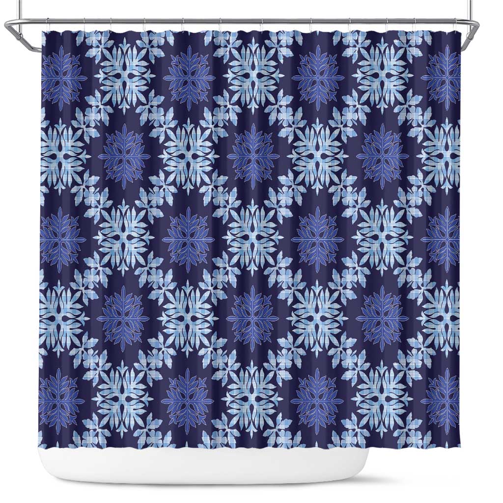 Palaka Hawaiian Quilt Seamless Pattern Shower Curtain - Polynesian Pride