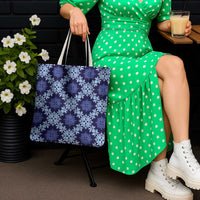 Palaka Hawaiian Quilt Seamless Pattern Tote Bag - Polynesian Pride