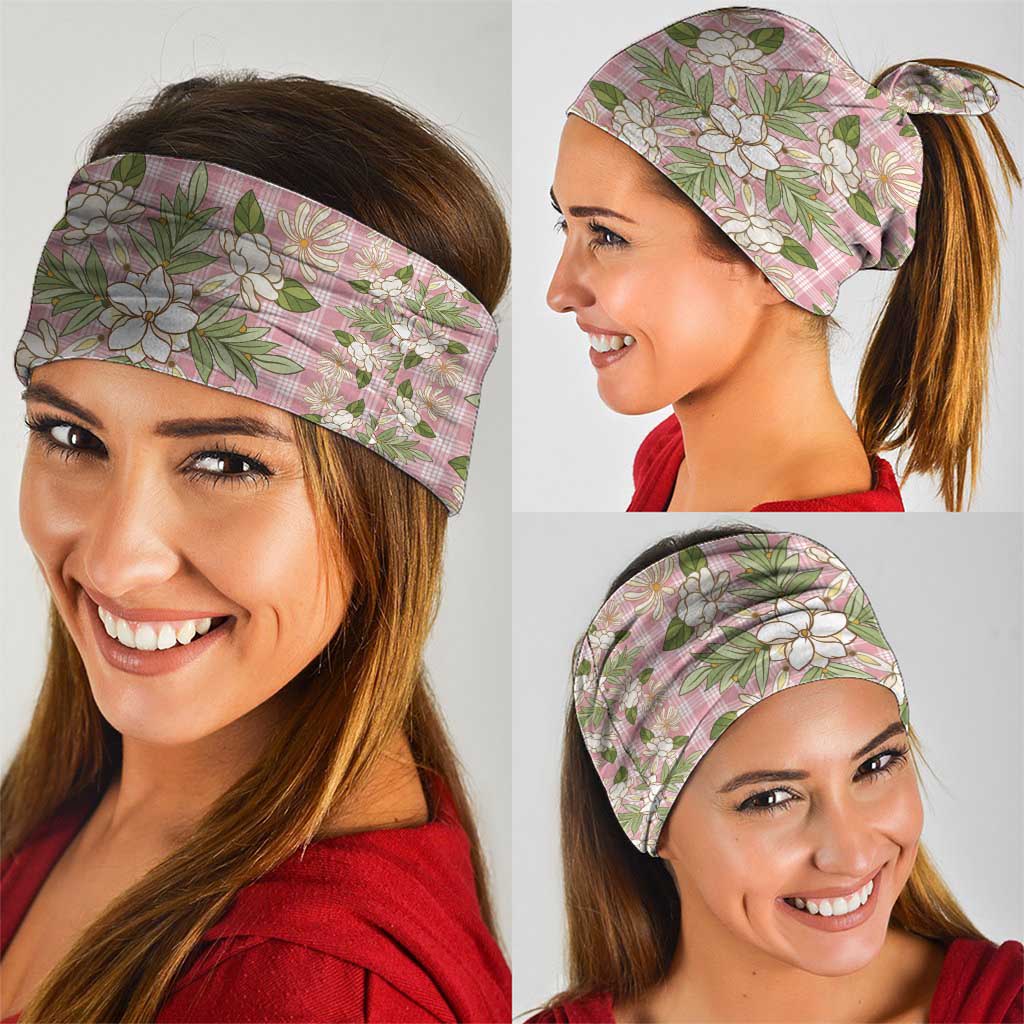Squares Maile Leaf Neck Gaiter Pink Palaka Hawaiian Quilt Pattern - Polynesian Pride