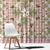 Squares Maile Leaf Window Curtain Pink Palaka Hawaiian Quilt Pattern - Polynesian Pride