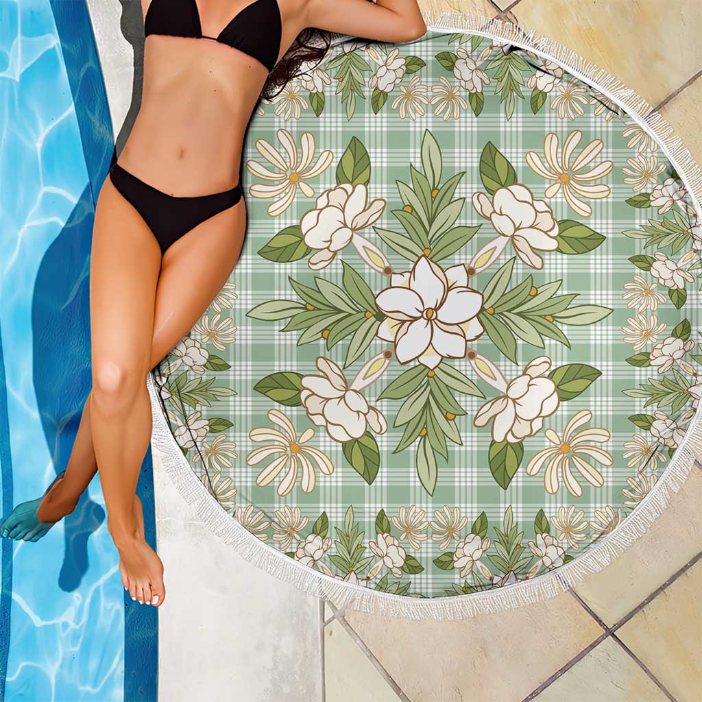 Squares Maile Leaf Beach Blanket Turquoise Palaka Hawaiian Quilt Pattern - Polynesian Pride