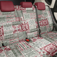 Mele Kalikimaka Hawaii Christmas Back Car Seat Cover Aloha Spirit with Hawaiian Quilt Pattern - Polynesian Pride