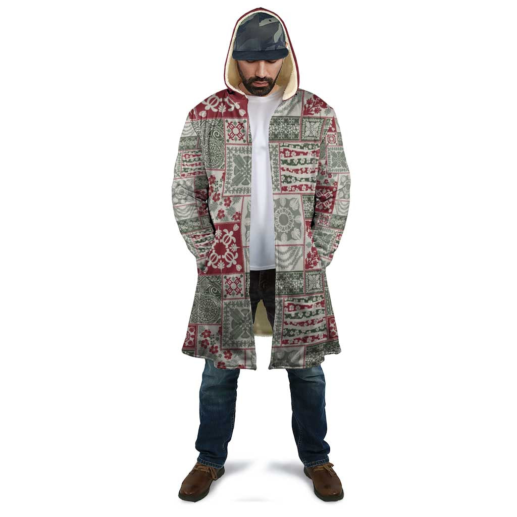 Mele Kalikimaka Hawaii Christmas Cloak Aloha Spirit with Hawaiian Quilt Pattern - Polynesian Pride