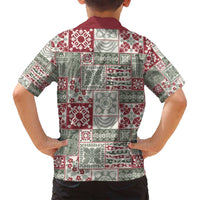 Mele Kalikimaka Hawaii Christmas Family Matching Long Sleeve Bodycon Dress and Hawaiian Shirt Aloha Spirit with Hawaiian Quilt Pattern LT9 - Polynesian Pride