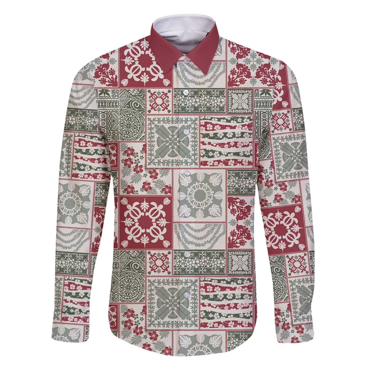 Mele Kalikimaka Hawaii Christmas Family Matching Off The Shoulder Long Sleeve Dress and Hawaiian Shirt Aloha Spirit with Hawaiian Quilt Pattern - Polynesian Pride