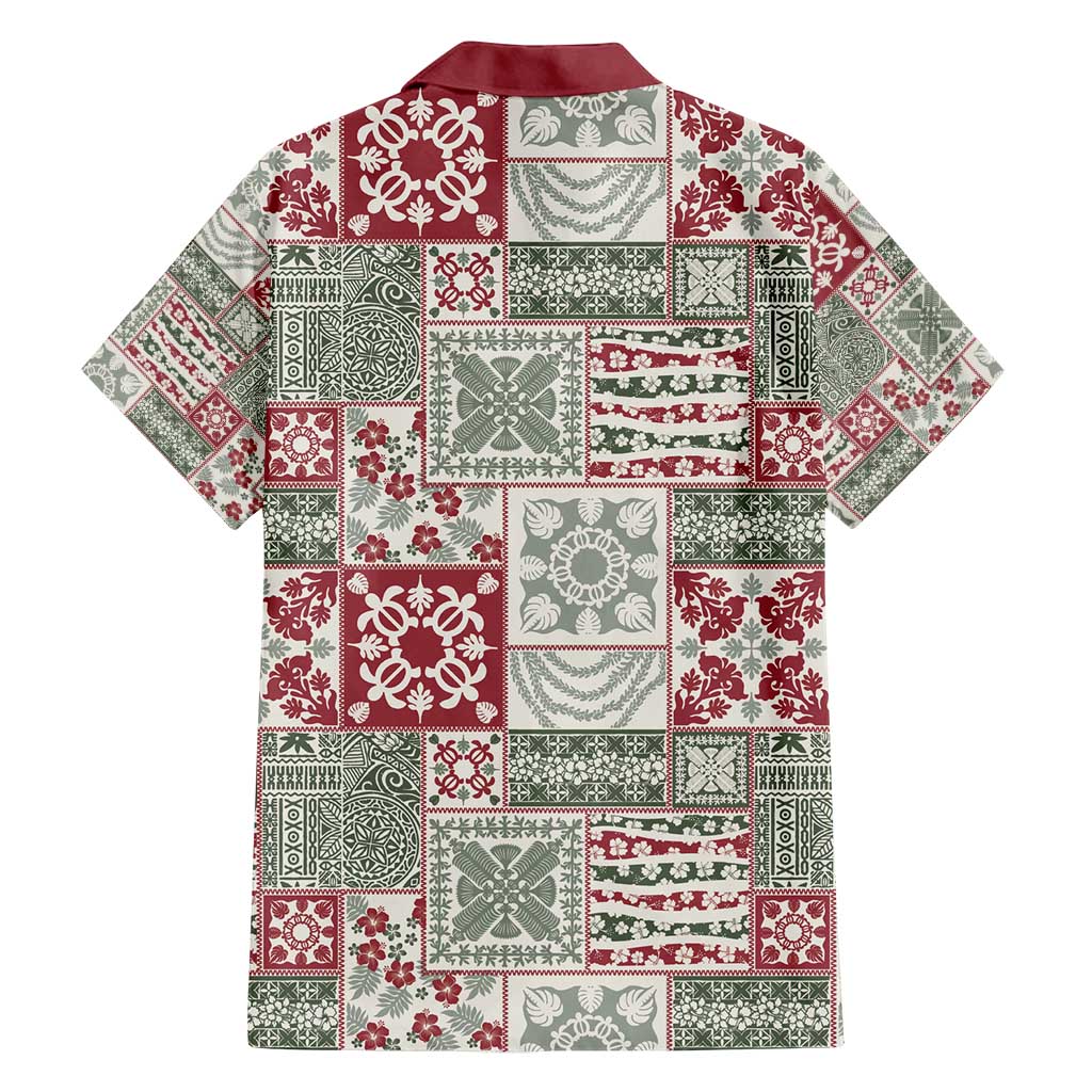 Mele Kalikimaka Hawaii Christmas Family Matching Summer Maxi Dress and Hawaiian Shirt Aloha Spirit with Hawaiian Quilt Pattern - Polynesian Pride