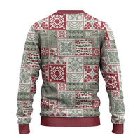 Mele Kalikimaka Hawaii Christmas Ugly Christmas Sweater Aloha Spirit with Hawaiian Quilt Pattern - Polynesian Pride