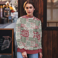 Mele Kalikimaka Hawaii Christmas Ugly Christmas Sweater Aloha Spirit with Hawaiian Quilt Pattern - Polynesian Pride