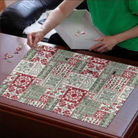Mele Kalikimaka Hawaii Christmas Puzzle Aloha Spirit with Hawaiian Quilt Pattern LT9 - Polynesian Pride