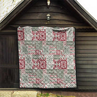 Mele Kalikimaka Hawaii Christmas Quilt Aloha Spirit with Hawaiian Quilt Pattern - Polynesian Pride
