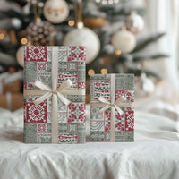 Mele Kalikimaka Hawaii Christmas Wrapping Paper Aloha Spirit with Hawaiian Quilt Pattern - Polynesian Pride