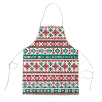 Mele Kalikimaka Hawaii Christmas Apron Hawaiian Quilt Pattern Style - Polynesian Pride
