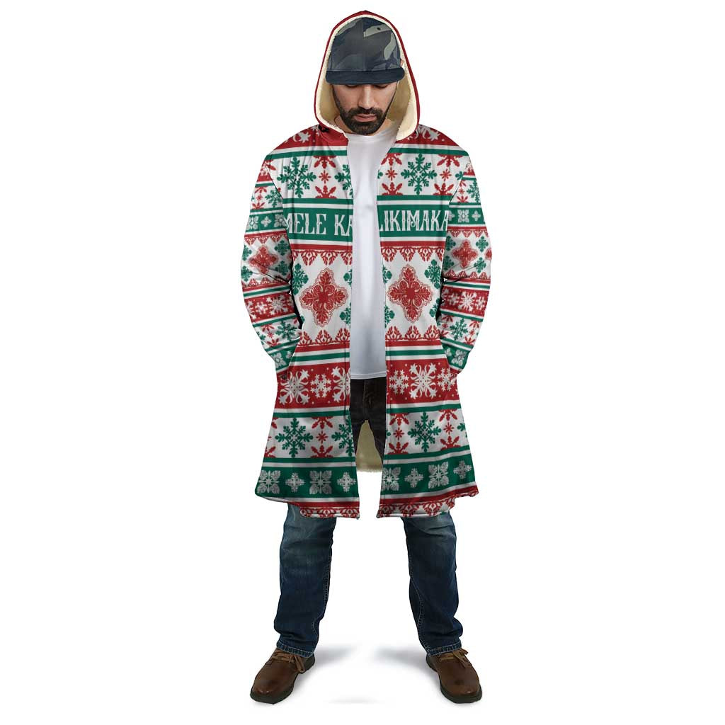 Mele Kalikimaka Hawaii Christmas Cloak Hawaiian Quilt Pattern Style - Polynesian Pride