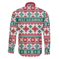 Mele Kalikimaka Hawaii Christmas Family Matching Mermaid Dress and Hawaiian Shirt Hawaiian Quilt Pattern Style LT9 - Polynesian Pride