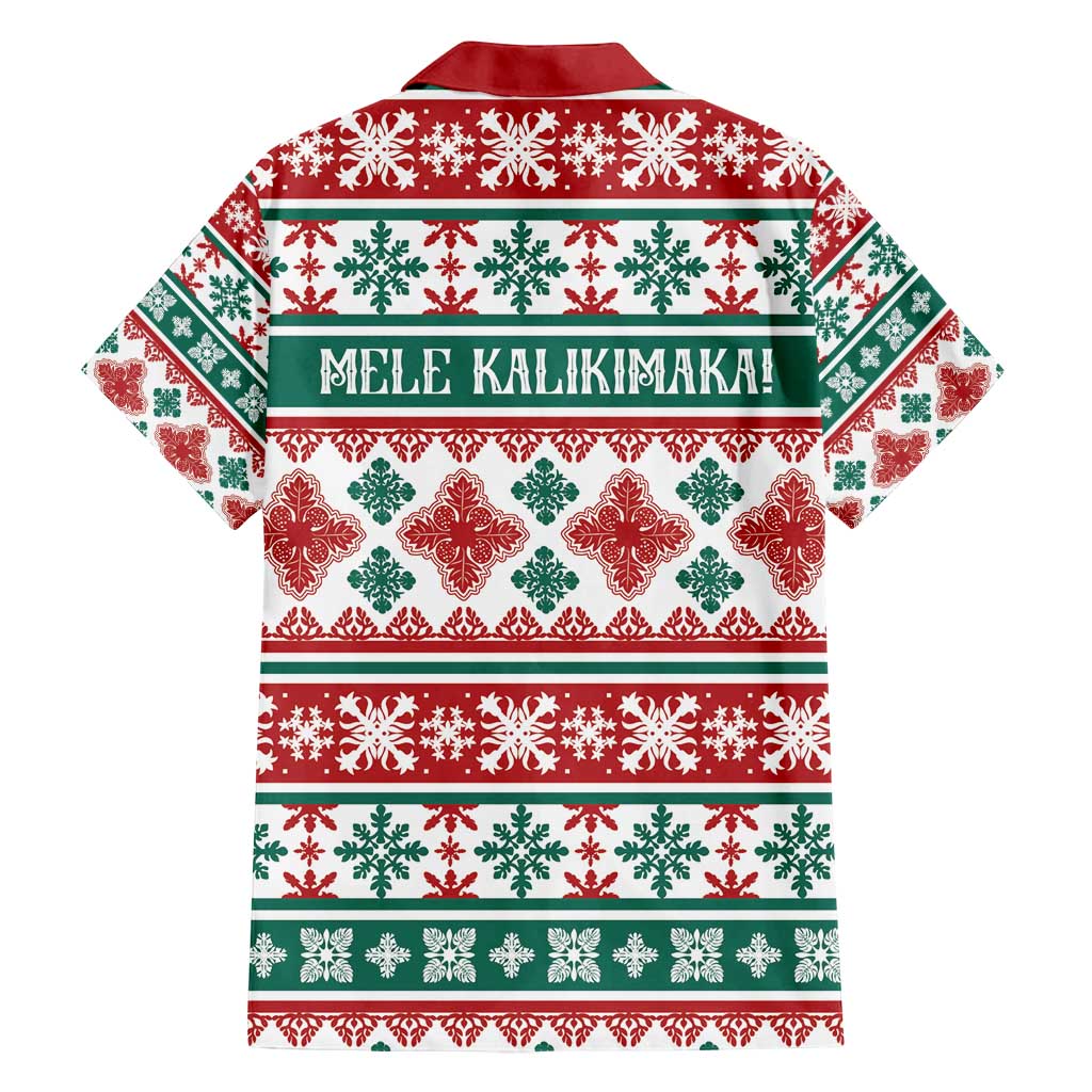 Mele Kalikimaka Hawaii Christmas Family Matching Off Shoulder Maxi Dress and Hawaiian Shirt Hawaiian Quilt Pattern Style - Polynesian Pride