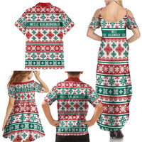 Mele Kalikimaka Hawaii Christmas Family Matching Summer Maxi Dress and Hawaiian Shirt Hawaiian Quilt Pattern Style - Polynesian Pride