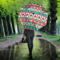 Mele Kalikimaka Hawaii Christmas Umbrella Hawaiian Quilt Pattern Style - Polynesian Pride