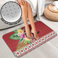 Santa Surf Mele Kalikimaka Personalized Bathroom Set Aloha Tropical Christmas Vibes - Polynesian Pride