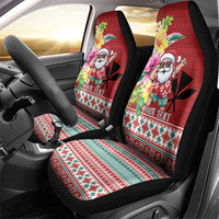 Santa Surf Mele Kalikimaka Personalized Car Seat Cover Aloha Tropical Christmas Vibes LT9 - Polynesian Pride