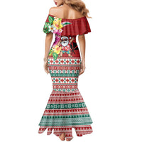 Santa Surf Mele Kalikimaka Personalized Family Matching Mermaid Dress and Hawaiian Shirt Aloha Tropical Christmas Vibes LT9 - Polynesian Pride