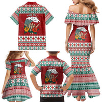 Shaka Sign Skull Mele Kalikimaka Personalized Family Matching Mermaid Dress and Hawaiian Shirt Hawaiian Quilt Pattern LT9 - Polynesian Pride