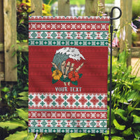 Shaka Sign Skull Mele Kalikimaka Personalized Garden Flag Hawaiian Quilt Pattern - Polynesian Pride