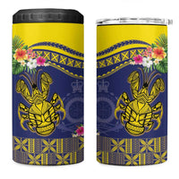 Niue Coconut Crab 4 in 1 Can Cooler Tumbler Rock of Polynesia