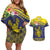 Niue Coconut Crab Couples Matching Off Shoulder Short Dress and Hawaiian Shirt Rock of Polynesia