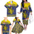 Niue Coconut Crab Family Matching Off The Shoulder Long Sleeve Dress and Hawaiian Shirt Rock of Polynesia