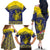 Niue Coconut Crab Family Matching Off The Shoulder Long Sleeve Dress and Hawaiian Shirt Rock of Polynesia