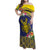 Niue Coconut Crab Family Matching Off Shoulder Maxi Dress and Hawaiian Shirt Rock of Polynesia