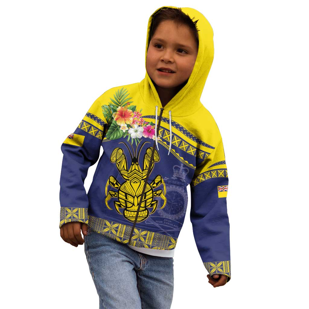 Niue Coconut Crab Kid Hoodie Rock of Polynesia