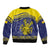 Niue Coconut Crab Sleeve Zip Bomber Jacket Rock of Polynesia