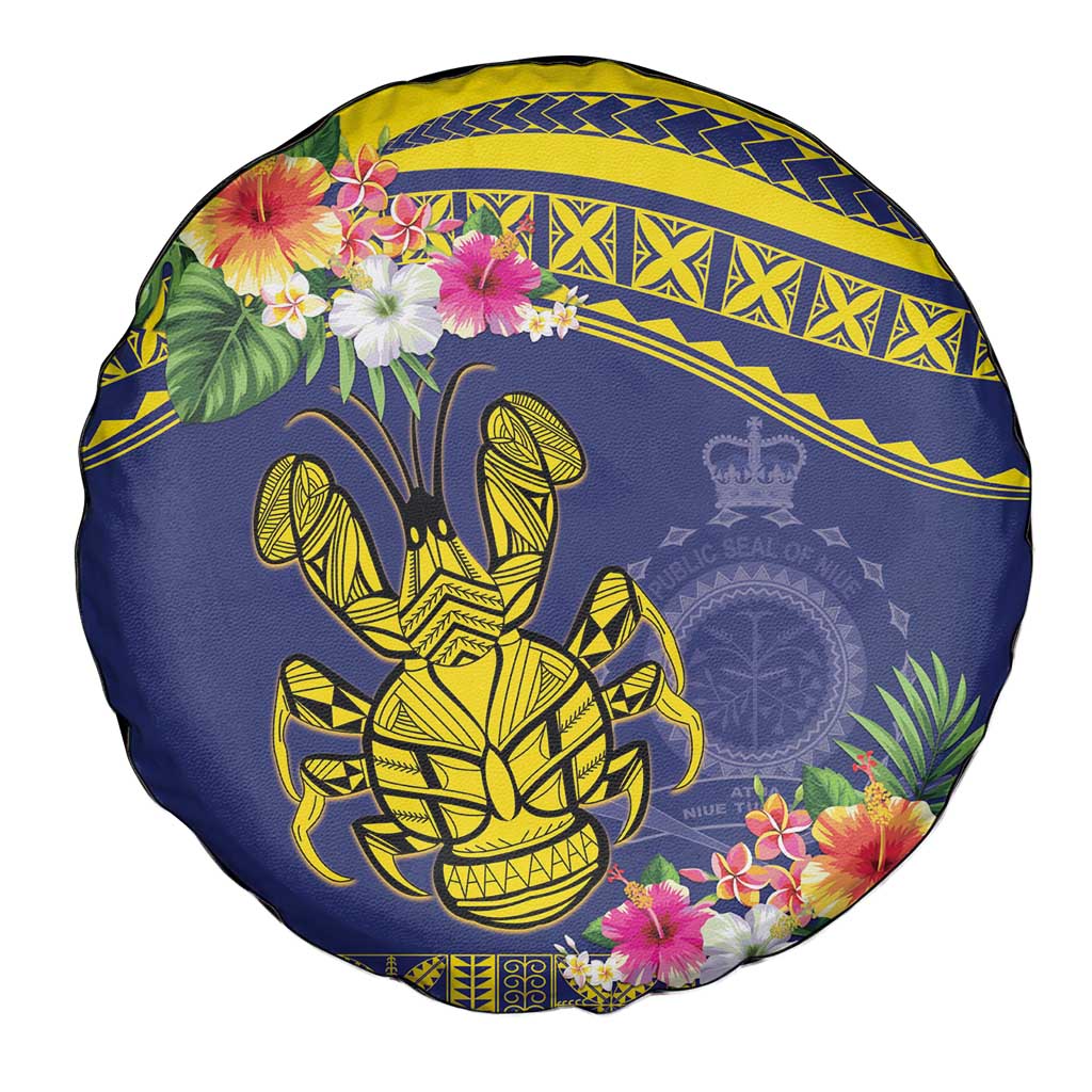 Niue Coconut Crab Spare Tire Cover Rock of Polynesia