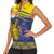 Niue Coconut Crab Women Sleeveless Polo Shirt Rock of Polynesia
