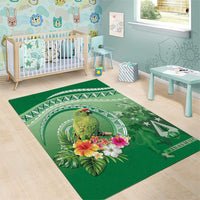 Norfolk Parakeet Tropical Area Rug Norfolk Island Tribal Pattern
