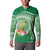 Norfolk Parakeet Tropical Button Sweatshirt Norfolk Island Tribal Pattern