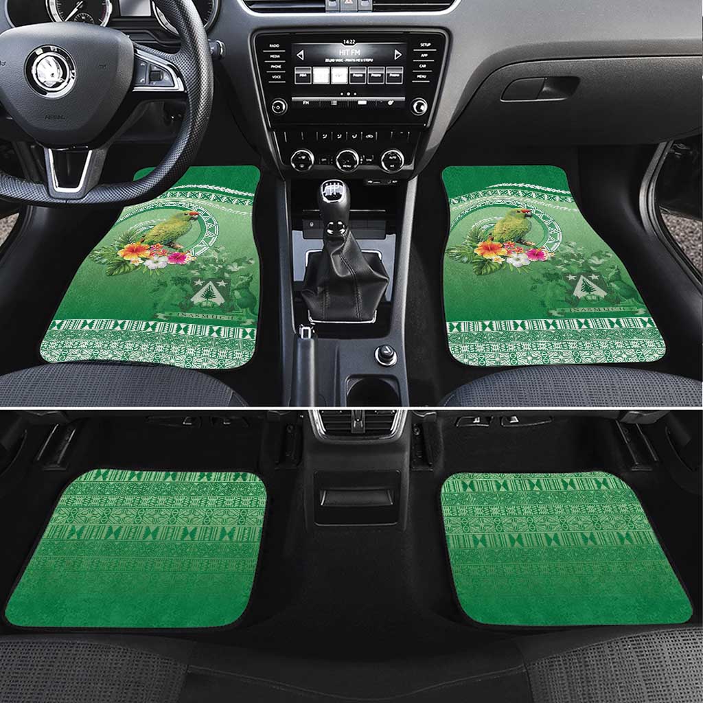 Norfolk Parakeet Tropical Car Mats Norfolk Island Tribal Pattern