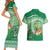 Norfolk Parakeet Tropical Couples Matching Short Sleeve Bodycon Dress and Hawaiian Shirt Norfolk Island Tribal Pattern