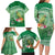 Norfolk Parakeet Tropical Family Matching Long Sleeve Bodycon Dress and Hawaiian Shirt Norfolk Island Tribal Pattern