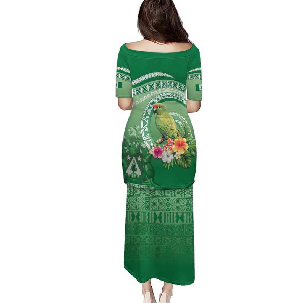 Norfolk Parakeet Tropical Puletasi Norfolk Island Tribal Pattern