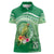 Norfolk Parakeet Tropical Women Polo Shirt Norfolk Island Tribal Pattern