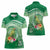 Norfolk Parakeet Tropical Women Polo Shirt Norfolk Island Tribal Pattern